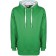 color:kelly green/white