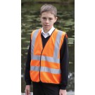 Kids Hi Vis 2 Band & Brace Waistcoat